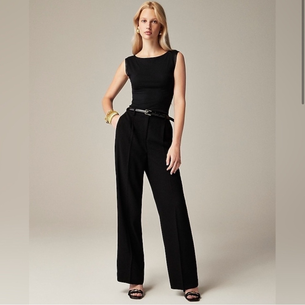 J. Crew Wide leg essential pant in city crepe